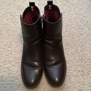 Tommy Hilfiger Irsela Boots Size 10 Color Brown Gold